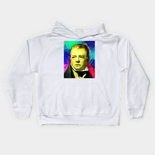 Walter Scott Colourful Portrait | Walter Scott Artwork 6 Kids Hoodie